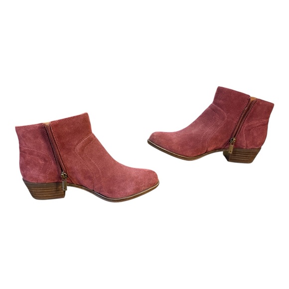 Lucky Brand Brolley Suede Ankle Bootie Ruby Wine Women’s Size 7.5 - Picture 6 of 9